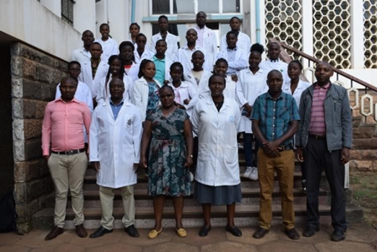 Nyeri TTI Students Academic Trip to Histopathology Lab 