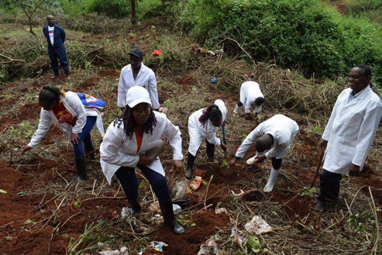 Vet. Pathology Tree Planting which took place at Kanyariri Farm on 17th April 202