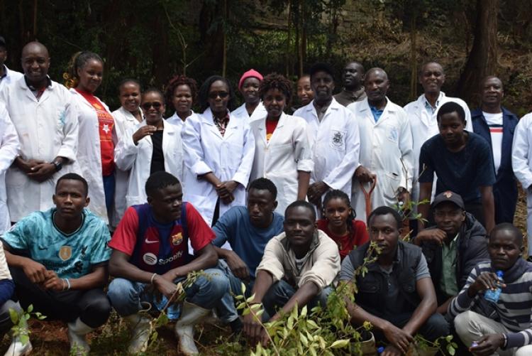 Vet. Pathology Tree Planting which took place at Kanyariri Farm on 17th April 202