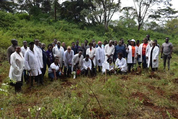 Vet. Pathology Tree Planting which took place at Kanyariri Farm on 17th April 202