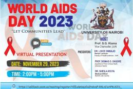 WEBINAR TO COMMEMORATE WORLD AIDS DAY 2023